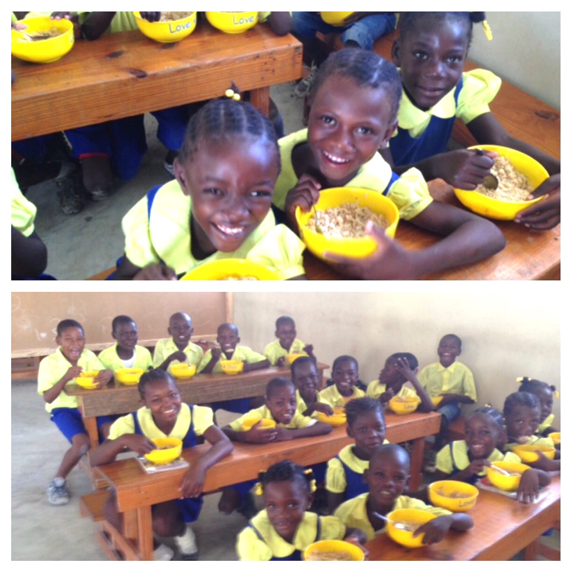 Schoolchildren getting a hot meal:  5-27-2015 1:00 PM