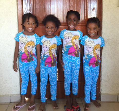 4 orphans in our Love A Child Orphange in Haiti