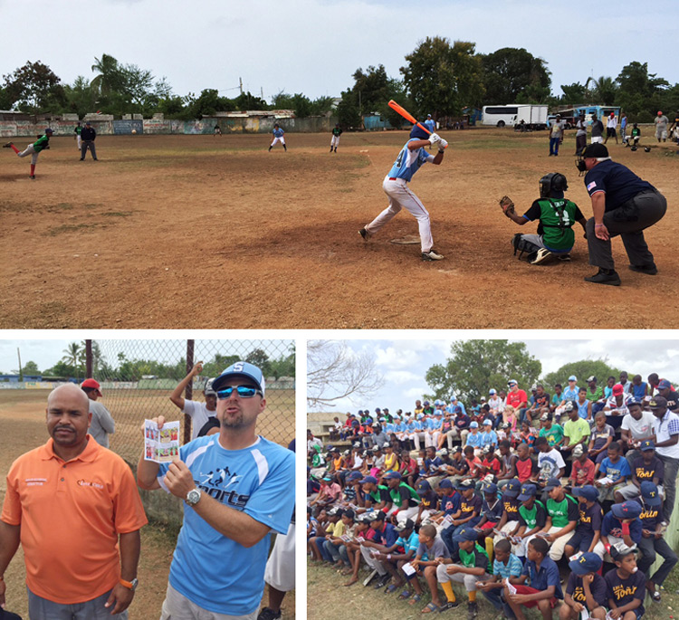Annual father and son youth Little League baseball team to play the Dominicans