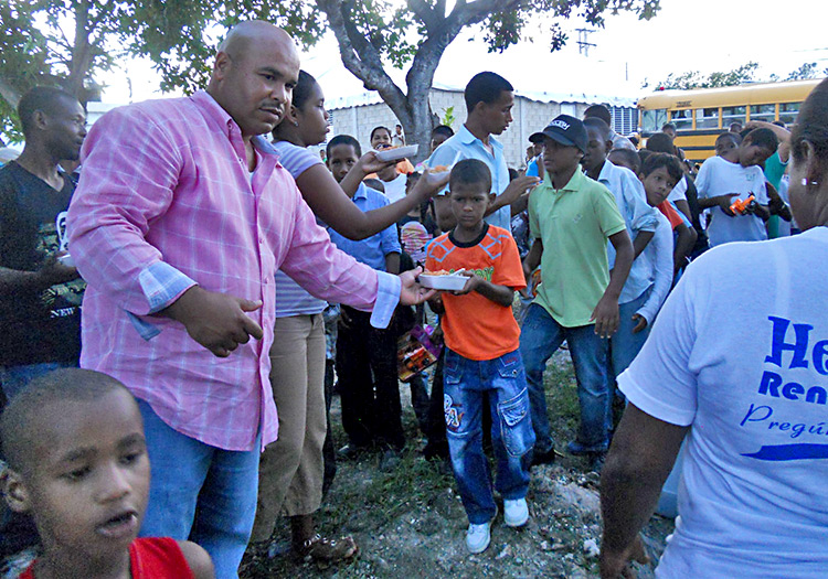 Feeding Program became essential for the poor Haitians and Dominicans.