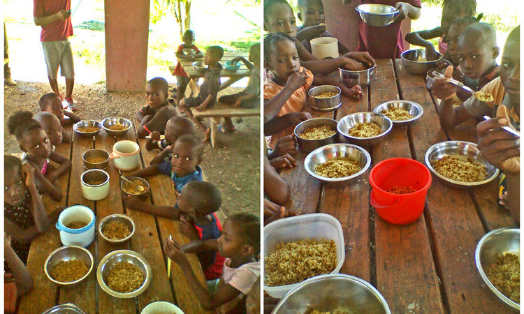 Sharing Food in Haiti