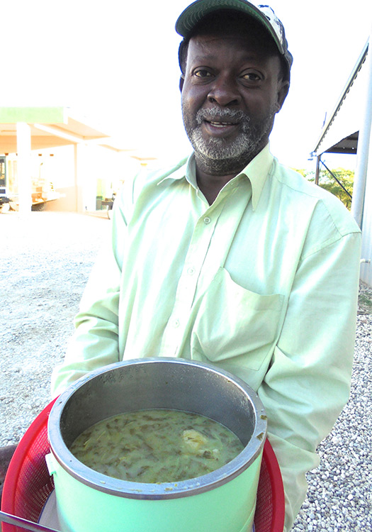 Pastor Claude says he eats Moringa all day long and feels great. 