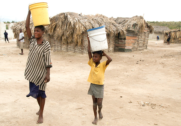 Fetching water has always been a part of their lives.