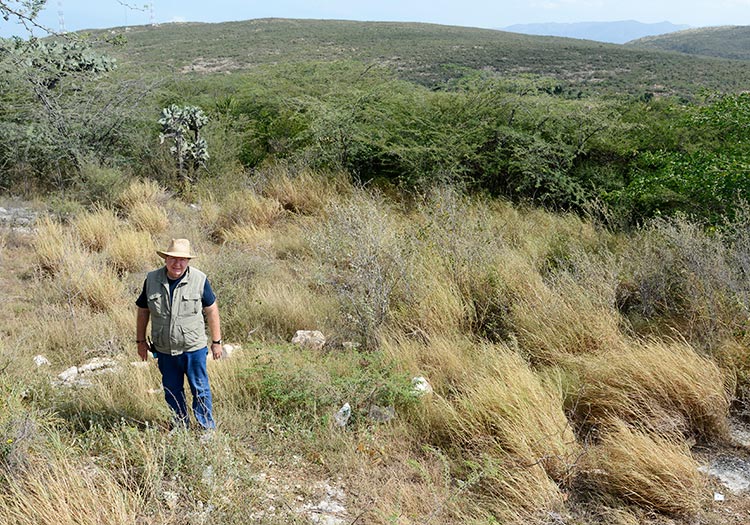 Bobby standing on land that became the marketplace in 2014