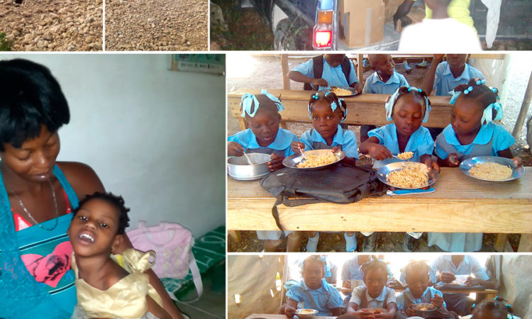 food to the hungry children of Haiti