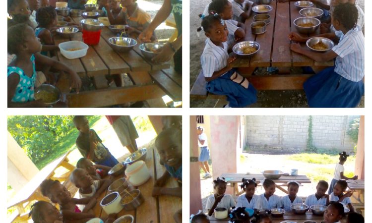 Sharing Food with Missionaries in Haiti