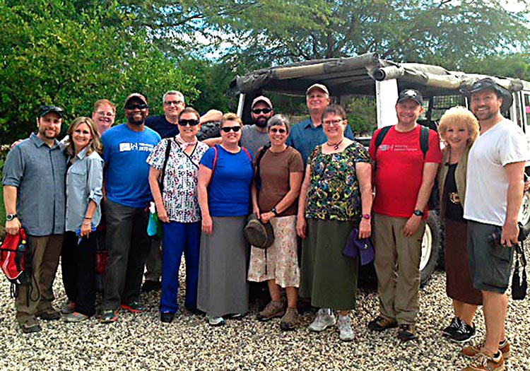 Volunteers from Feed My Starving Children visiting Haiti.