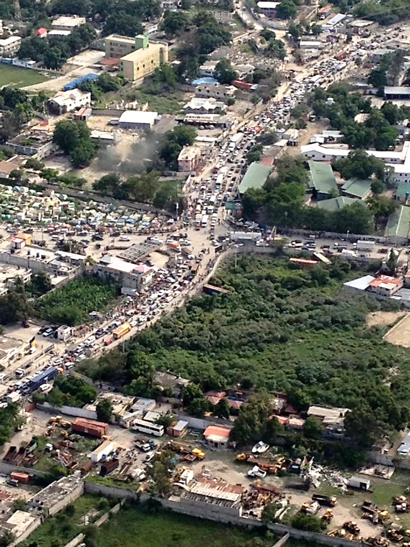 Traffic problems in Haiti:  4-30-16    12:45 PM