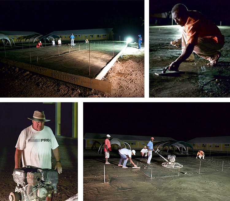 Haitian Workers Finish Love A Child School’s Floor