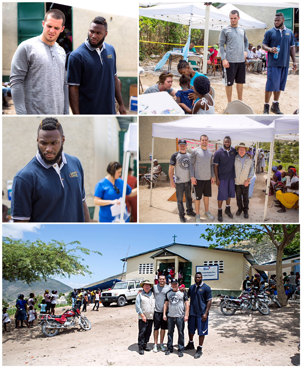 Football players visiting Haiti with David George: 4-10-16  1:00 PM