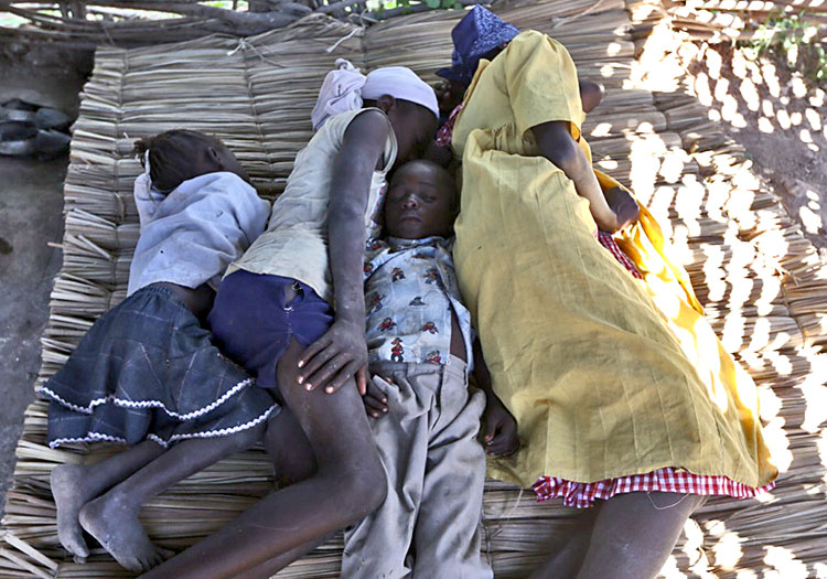 These families live near the top of high mountains, sleep huddled together on the ground.