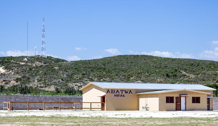 Abatwa Mirak, the new butcher shop in the marketplace.