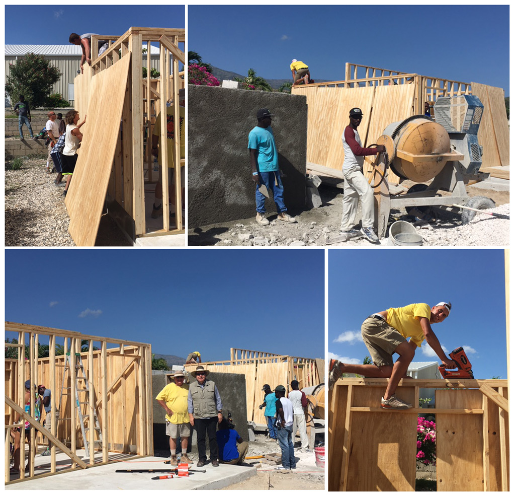 Building two new homes in Miracle Village:  8-4-16  11:30 AM