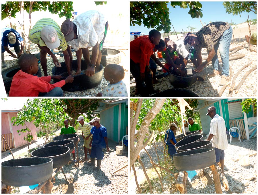 Teaching Local Farmers to Grow Crops in Tires:  8-18-16  6:00 PM