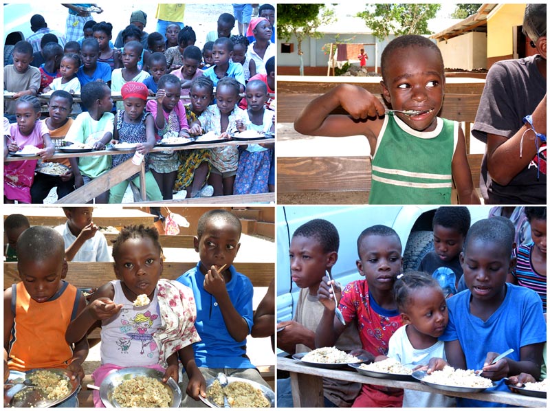 Feeding Children In Haiti:  8-23-16  3:15 PM