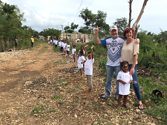 An update on the wall for the LAC Community Center in La Romana: 8-9-16 10:00 AM