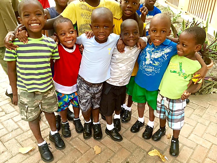 Thank you for the donation of black shoes for orphans:  8-31-16  10:00 AM