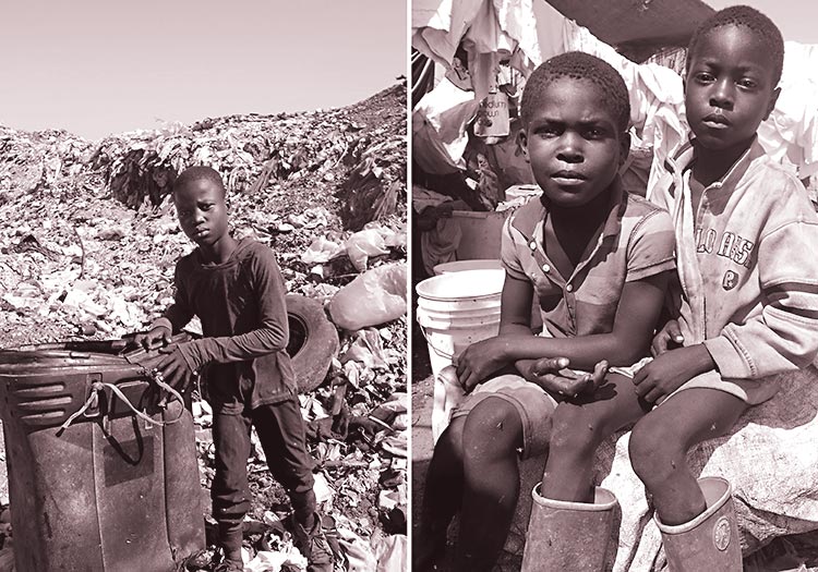 A child's live in the Truttier Waste Disposal Dump