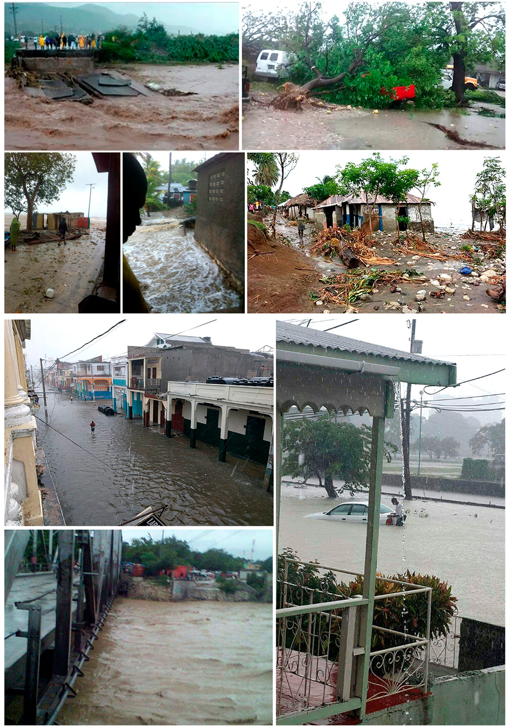 Photos from Hurricane Matthew in Haiti:  10-6-16  8:20 AM