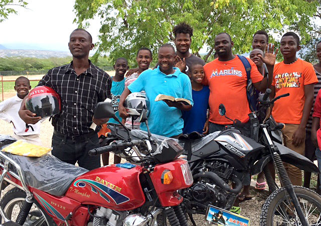 Apostles receive motorcycles