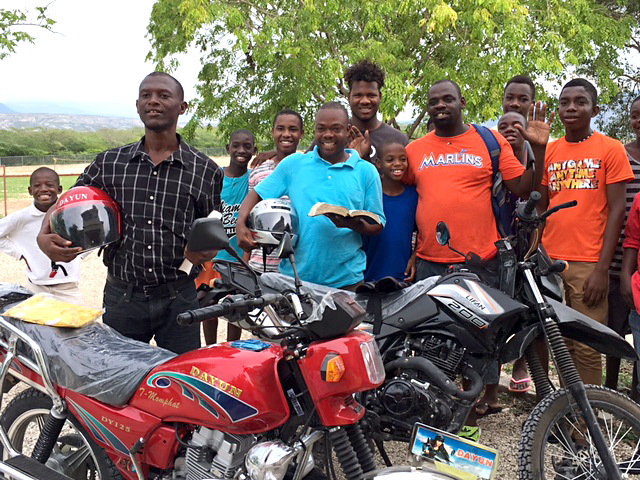 Apostles receive motorcycles:  10-9-16  5:00 PM