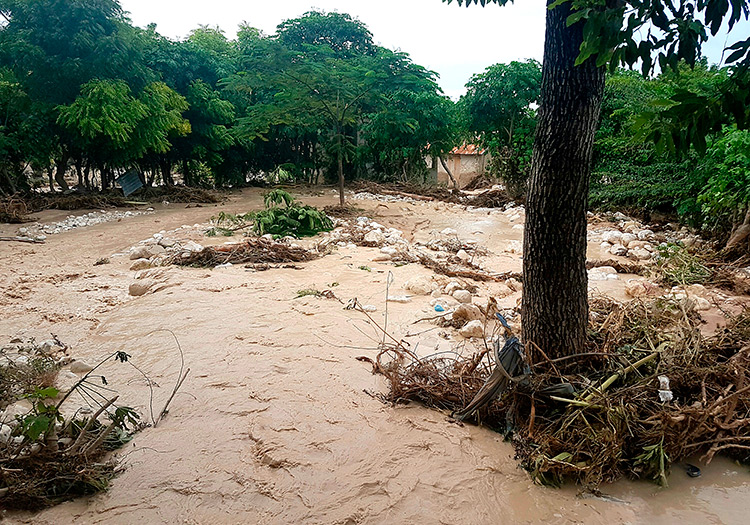 Early flooding and mudslides in Haiti