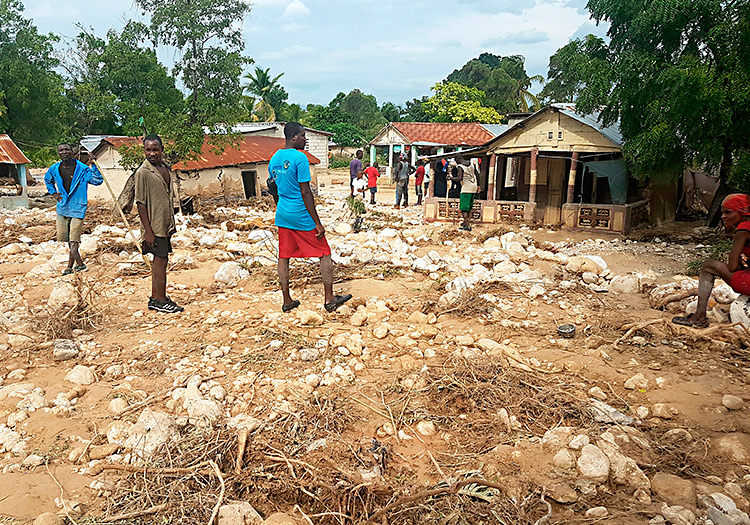 Villages-damaged by Hurricane Matthew in Haiti