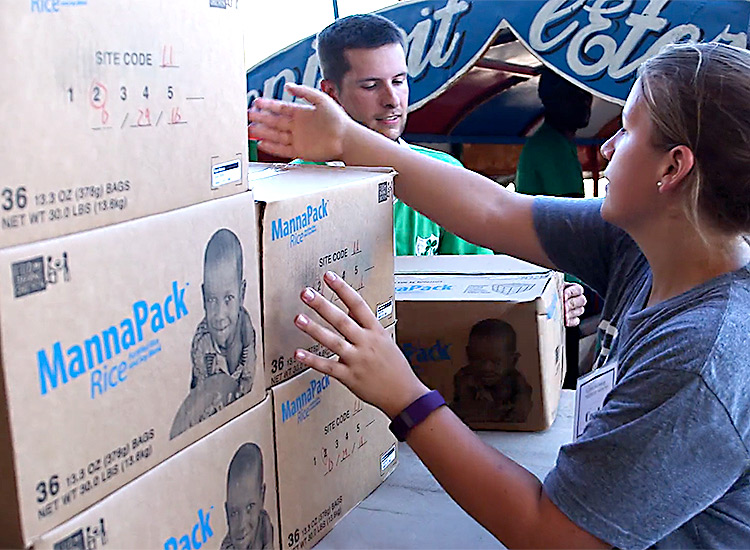 Feed My Starving Children food distribution