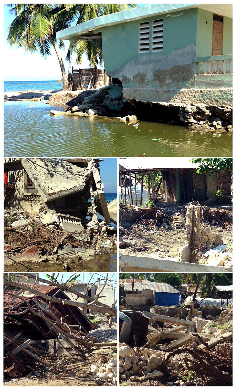 Hurricane damage in southern Haiti:  12-6-16  11:30 AM