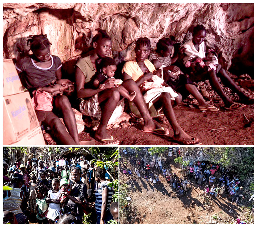 Humanitarian relief – Haitians living in caves:  2-15-17  11:25 AM