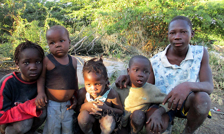 hungry children of Haiti