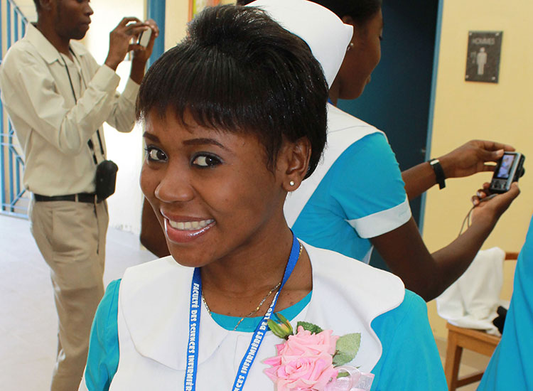 Studying to be a nurse to give back to her community.