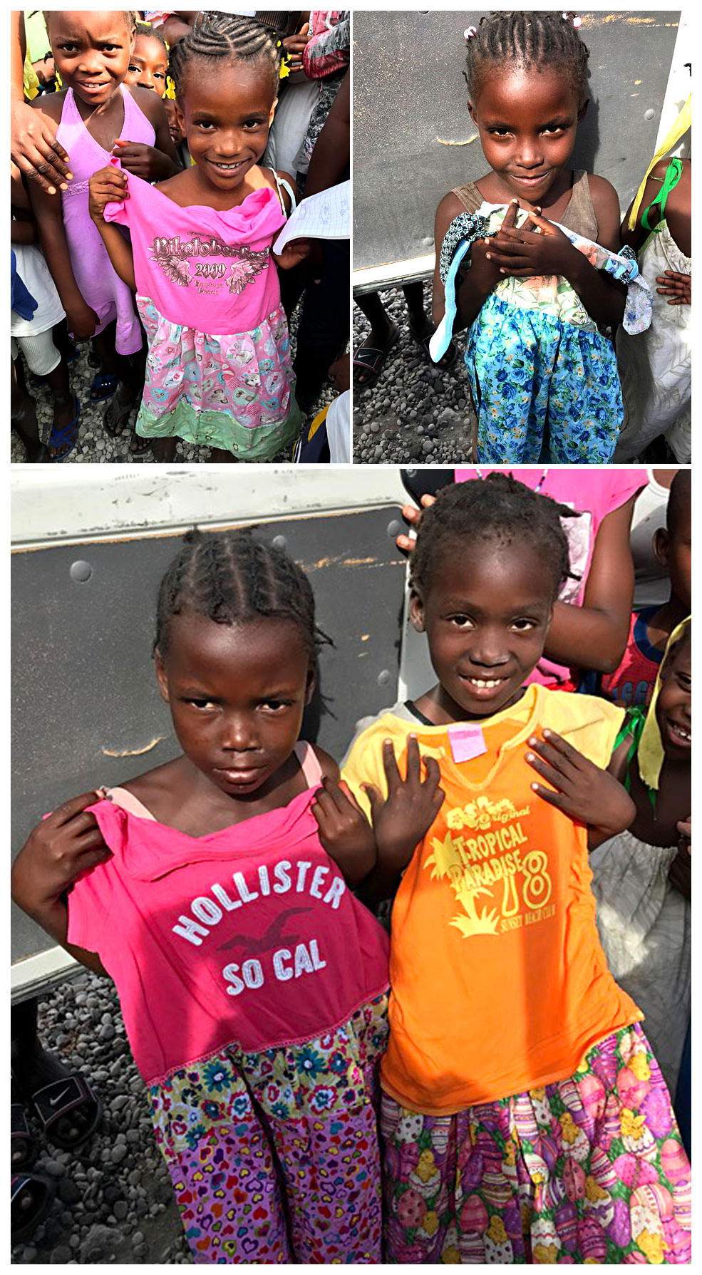 New Clothing for the Haitian Children:  5-31-17  8:15 AM