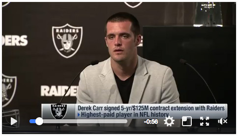 Derek Carr Video