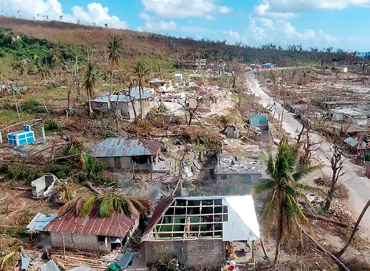 Haiti after Hurricane Matthew.