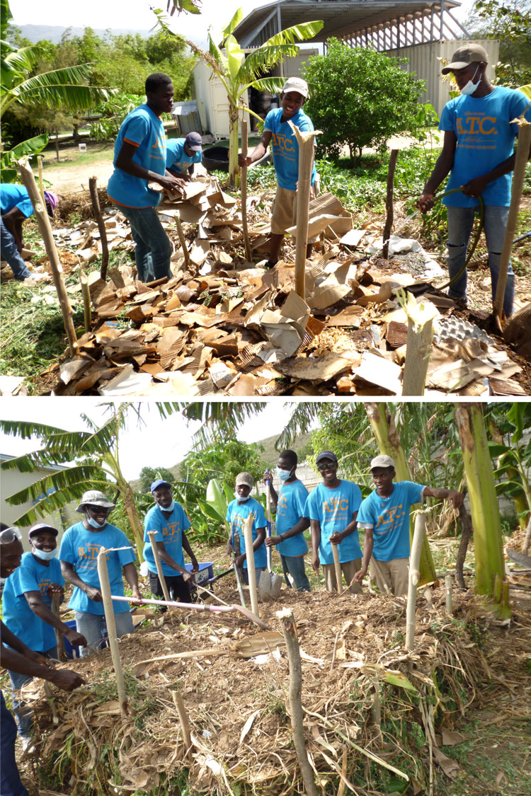 ATC Extension Students Learning Composting: 7-20-17  9:40 AM