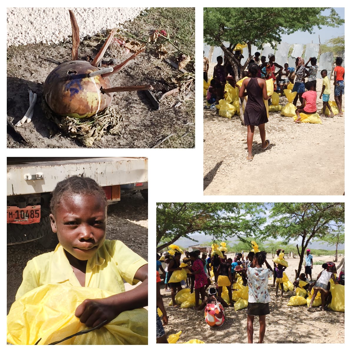 Food for the villages of Madamn Bauje and Despeezo