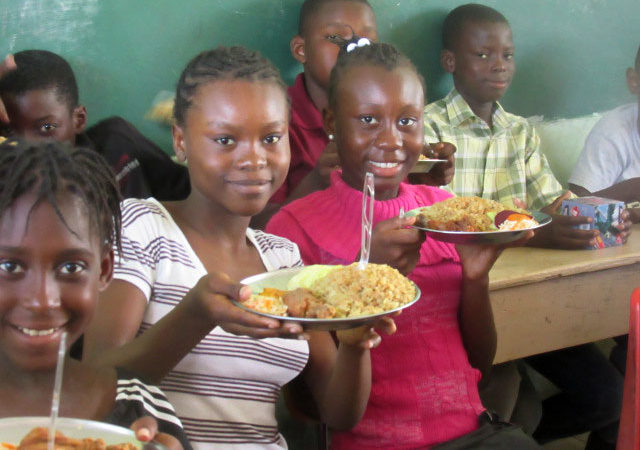Feeding Children at Christian Light School