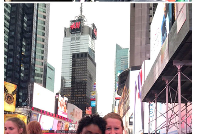 Kaeli and Dimelia visiting NYC