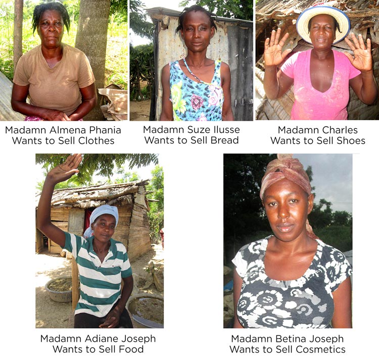 Five women of Sapaterre want to start a business.