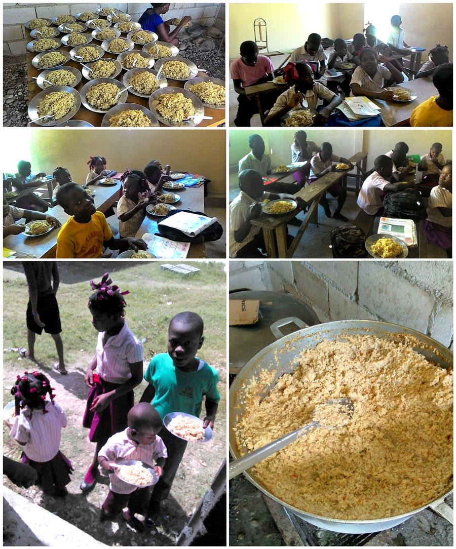 Feeding thousands of children in Haiti:  10-29-17  10:00 AM