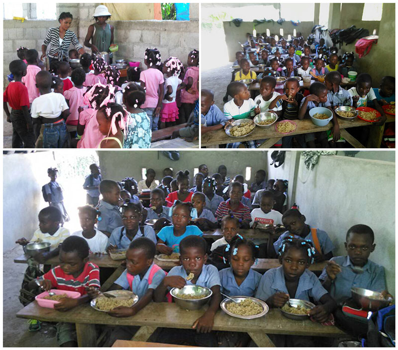 Feeding the children in Haiti:  10-7-17  8:00 AM