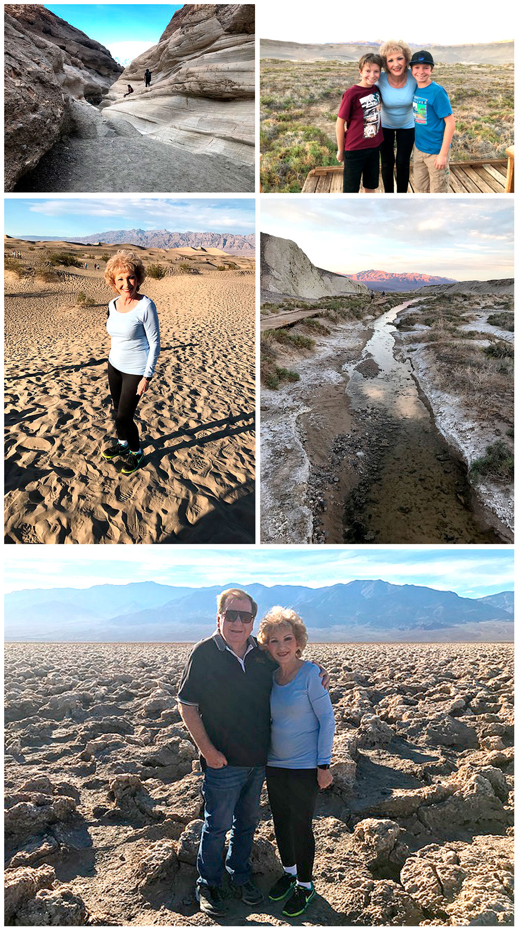 Burnette Family in Death Valley:  10-25-17  10:10 AM