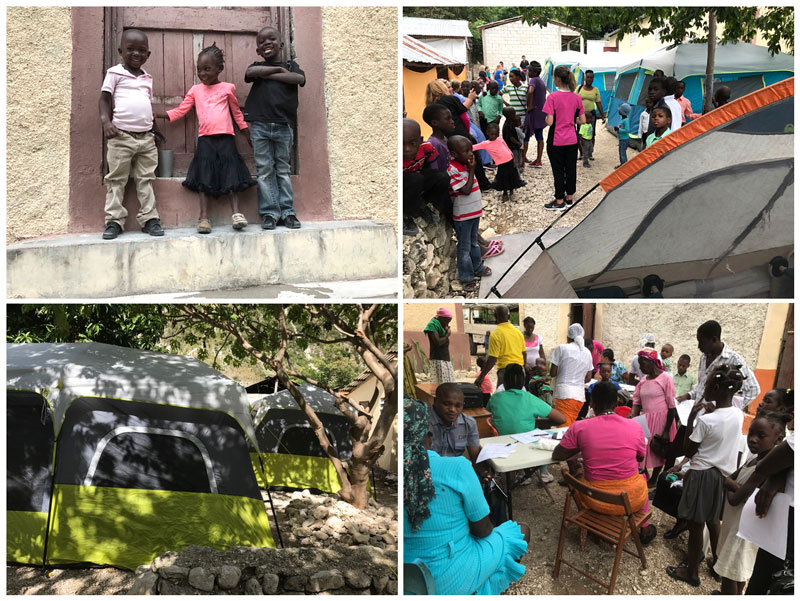 Setting up Mobile Medical Clinic in Lastik, Haiti:  11-12-17  3:35 PM