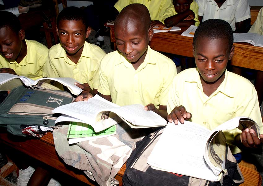 Books and school supplies are paid through child sponsorship.