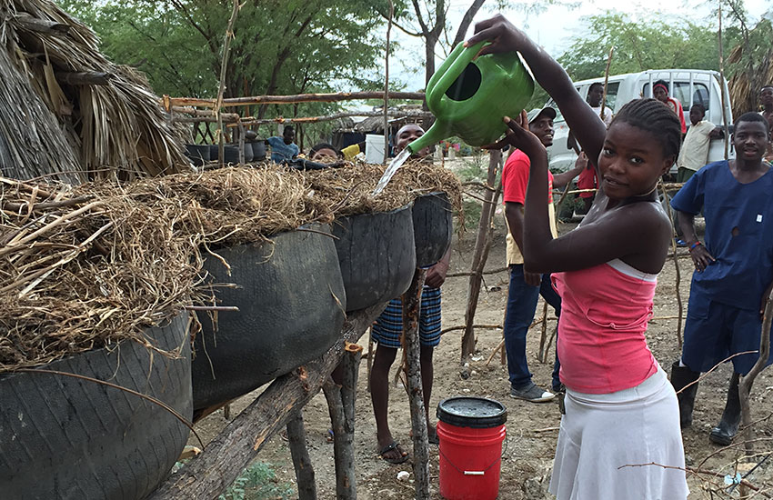 Teach those in their community to grow their own food by Farming God's Way.