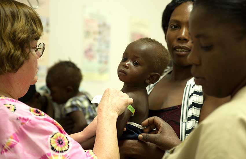 The Malnutrition Center works to prevent babies from dying of severe malnutrition