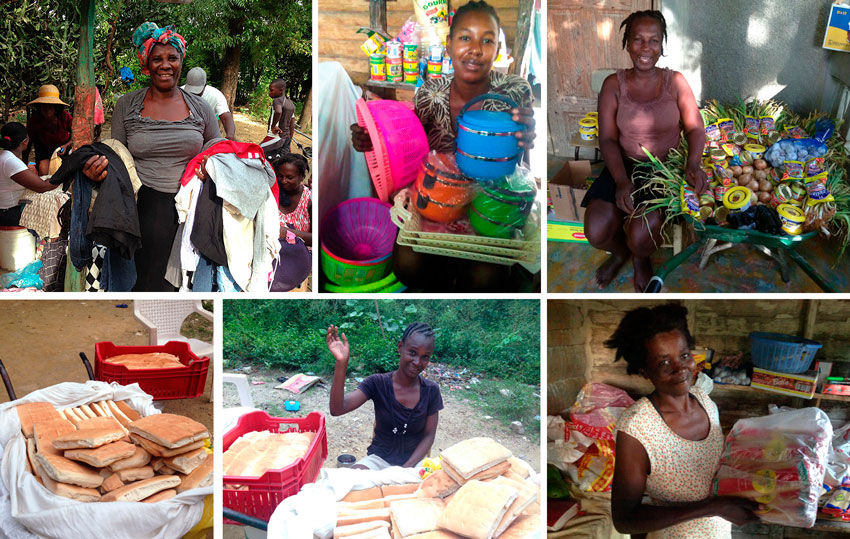 All these women from Sapaterre were able to start a small business because of all of you sponsored these ladies.