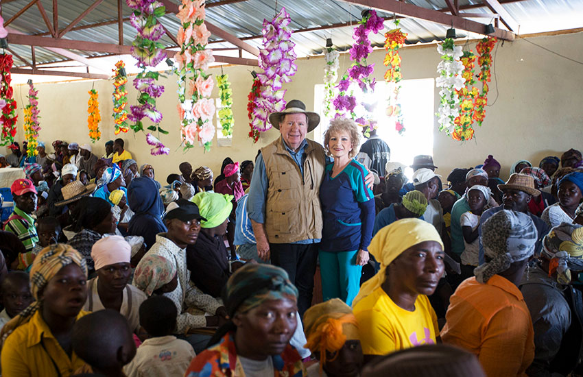 Bobby and Sherry held church service every night in Peyi Pouri, Haiti.