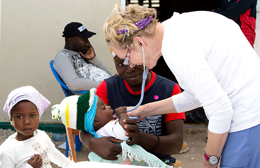 Volunteer medical team to the mountain village of Peyi Pouri to conduct a Mobile Medical Clinic.